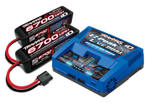 EZ-Peak Live 4S "Completer Pack" Multi-Chemistry Battery Charger w/Two Power Cell 4S Batteries (6700mAh)